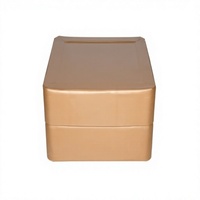 Boîte en carton kraft carrée, type tambour, 37 x 37 x 20 cm, pour produits chimiques