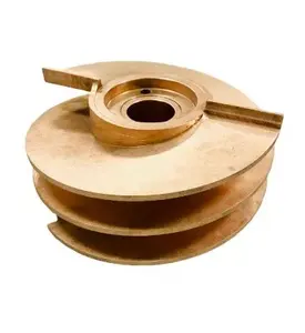 Impulsor de bronce y cobre, piezas de repuesto de fundición de precisión, fundición de inversión