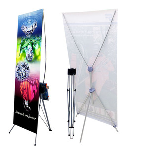 Exhibidor de Banner Tipo X Reutilizable de Alta Calidad con Banners de Vinilo y Color Personalizado <span class=keywords><strong>para</strong></span> Exposiciones y Publicidad - Product Image 1
