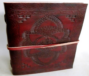 Cuaderno de Tapa Dura con Correa de Cuero Repujado, Auténtico, al por Mayor, para Regalo - Product Image 1