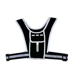 Poche poitrine légère pour hommes et femmes Sac de course réfléchissant ultra-léger résistant à l'<span class=keywords><strong>eau</strong></span> respirant Gilet de course Support pour téléphone - Product Image 4