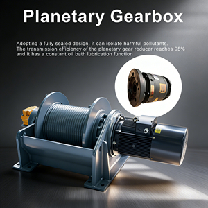 כננת חשמלית פלנטרית 2200-12000 ליברות עם תוף גדול ועיבוד משולב של פסים קמורים בלוח הצד - Product Image 5