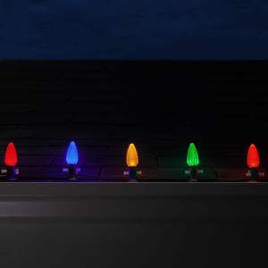 หลอดไฟ LED สี C9 สำหรับตกแต่งคริสต์มาส หลอดไฟทดแทนแบบย้อนยุค ผิวเพชร ขั้วเกลียว E27 สำหรับไฟประดับวันหยุด - Product Image 2
