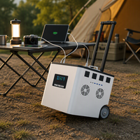 Centrale Électrique Portable Extérieure en Alliage 220V avec Écran LED et Onde Sinusoïdale Pure - Haute Puissance pour Voyages, Camping et Stands de Marché Nocturne