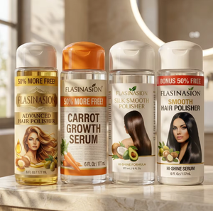 Set de Cuidado Capilar Natural de Marca Privada OEM, Polvo Anti-Frizz para el Cabello, <span class=keywords><strong>Aceite</strong></span> de Coco, Aguacate y Argán, Suero para el Crecimiento del Cabello de Zanahoria, Venta al Por Mayor - Product Image 6