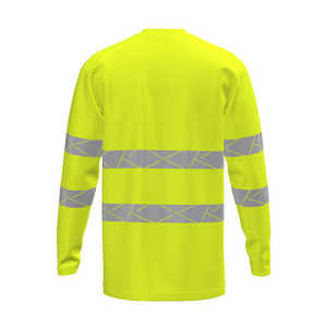 Suministro de fábrica, ropa de trabajo de seguridad altamente reflectante, camiseta OEM FR al por mayor, campo de seguridad reflectante de alta visibilidad a prueba de agua - Product Image 6