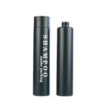 Botella Vacía de HDPE para Champú o Loción, 150ml, 200ml, 250ml, 300ml, Cilíndrica, Negra Mate, Blanca, Transparente, Personalizable con Serigrafía, Tapa de Rosca