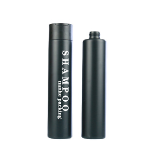 Rỗng HDPE Dầu Gội Điều Hòa Chai 150Ml 200Ml 250Ml 300Ml Xi Lanh Mờ Màu Đen Trắng Nhựa Chai Dầu Gội Đầu Với Nắp Đĩa - Product Image 5