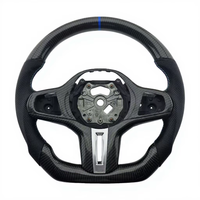 Nouveau produit Volant en cuir perforé en fibre de carbone pour BMW G20 G28 G29 G30 G32 G38 G11 Volant de voiture