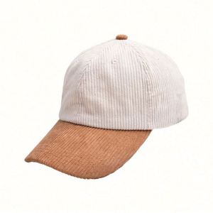 Nueva Gorra de Béisbol de Seis Paneles de Pana Bicolor con Hebilla Metálica y Bordado 3D, la Más Vendida, para Adultos Unisex - Product Image 6