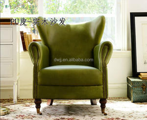 Luxe antieke Chesterfield fauteuil van echt leer, éénpersoons, voor woonkamer, slaapkamer, villa, hotel of appartement - Product Image 2