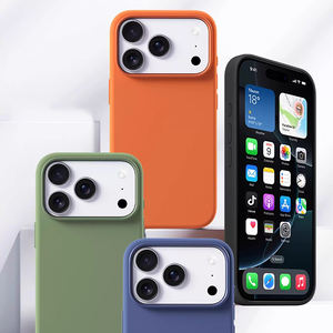 Doublure en fibre pour iPhone pro max 17 pro max étui de <span class=keywords><strong>luxe</strong></span>, protecteur pour iPhone 17 étui en silicone, pour iPhone 17 pro max étui en silicone - Product Image 5