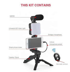 Trípode Flexible con Rotación de 360 Grados, Palo Selfie con Luz LED y Micrófono, Monopié Plegable Mini Portátil para Video - Product Image 5