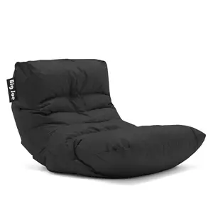 Iyi katı siyah renk su geçirmez fasulye torbası tembel şezlong, rahatlatmak beanbag kanepe yastığı