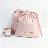 Sac à cordon imprimé personnalisé Sac d'emballage promotionnel en velours pour bijoux Sac pochette cadeau de luxe