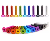 Toptan özel 6061 6063 7075 altıgen renk alüminyum M3 M5 M6 M7 M20 pembe kırmızı altın cıvata seti anodize alüminyum cıvata renk