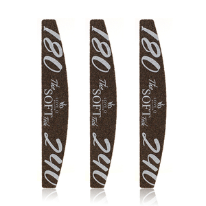 Vente en gros de limes à ongles professionnelles double face avec logo imprimé, 3 options de forme pour la manucure et les soins des ongles - Product Image 3