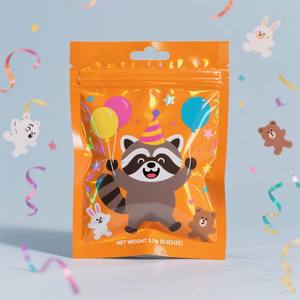 Emballage de sac à fermeture éclair en plastique PET/PE de qualité supérieure-Logo holographique en relief personnalisé pour collations/fruits secs - Product Image 2