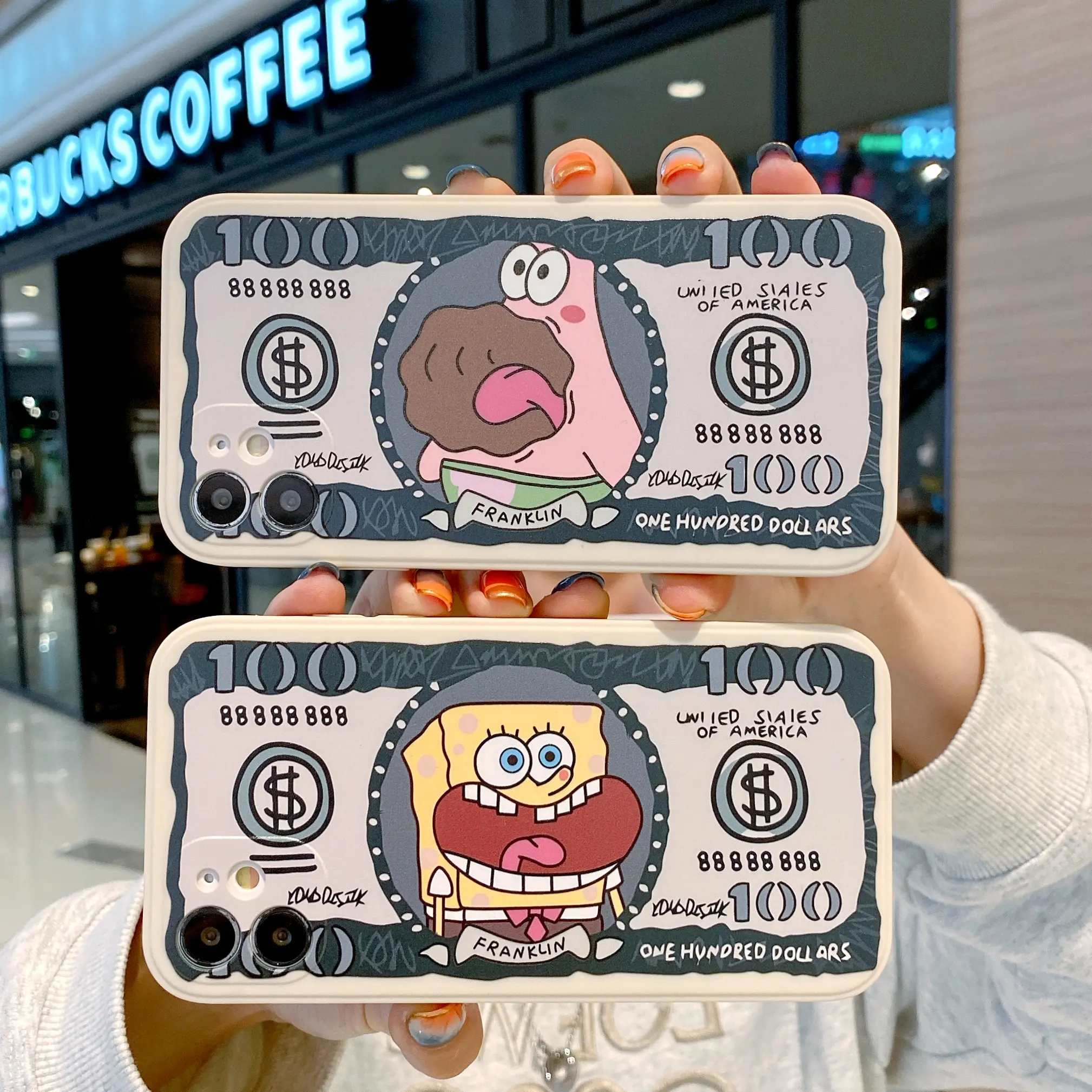 Cartoon Anime Cute Dollars Pattern For iphone 14 7 8 plus XS XR 11 12 13 MINI PRO Max Soft TPU Protect Fully Cover Silicone Case