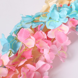 Guirnalda Colgante de Flores Artificiales de Seda con Flores de Cerezo, Decoración para Bodas, Guirnalda Floral Larga para Interiores - Product Image 2