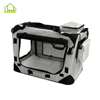 Cama Plegable Personalizable para Perros y Gatos, Transportín de Viaje Transpirable con Marco Metálico y Malla Antideslizante