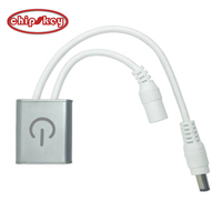 Portátil pequeña automática Sensor táctil interruptor 12V 3A 24V DC Ajuste de brillo Dimmer táctil de interruptor para tira LED luz de la lámpara