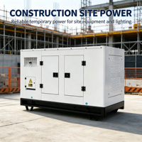 Groupe électrogène diesel silencieux 100 kW de puissance de pointe avec performances compactes et panneau de coupure automatique en cas de panne de réseau pour aéroport