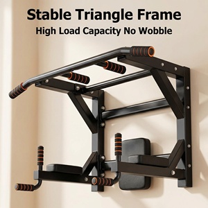 Adjustable Heavy Duty Fitness Dip Station Indoor <strong>Home</strong> Gym Workout Wall Mounted <strong>Pull</strong> <strong>Bar</strong> Multi-Function Horizontal <strong>Bar</strong> <strong>for</strong> <strong>Home</strong> - Product Image 4