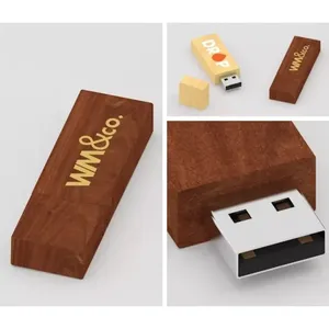 Clé USB en bois, gadgets personnalisés - Product Image 1