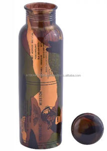 Botella de agua de cobre puro de alta calidad disponible diferentes estilos Hotel hogar cocina Mesa - Product Image 2