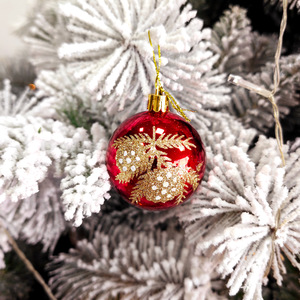 Electroplated Pumpkin Shaped Christmas Baubles Hand Painted Irregular Hanging Ornaments For Xmas <b>Tree</b> Party - Product Image 4