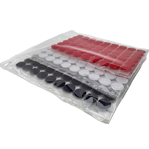 Bandes auto-adhésives en nylon de haute qualité, personnalisées, rondes, à crochets et boucles, Velcro, points - Product Image 2