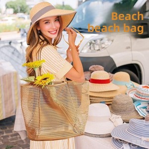Folding Beach <b>Bag</b> Mesh <b>Net</b> Baby Shoulder <b>Bag</b> Summer Outdoor Travel Essential Leisure <b>Bag</b> - Product Image 2