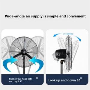 Watson พัดลมไฟฟ้าแรงสูงสำหรับงานอุตสาหกรรม, เครื่องสั่นแนวตั้งแบบฮอร์นติดผนัง - Product Image 4