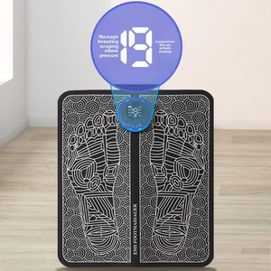 EMS alat pijat kesehatan, <span class=keywords><strong>Shiatsu</strong></span> elektrik Tens pemijat kaki dengan 8 mode pijat 19 tingkat intensitas fungsi Musik-Dropshipping - Product Image 2