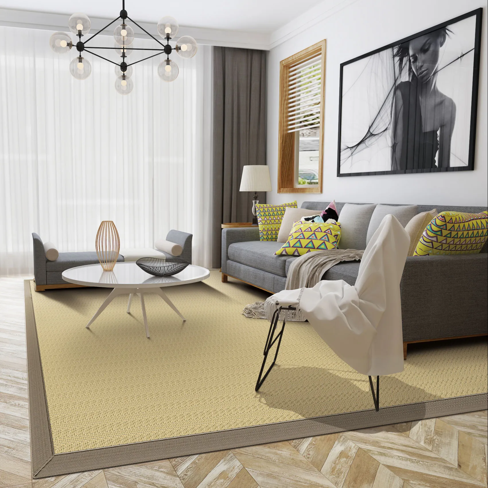 Trung Quốc Bất Kỳ Kích Thước Sofa Tự Nhiên Sisal Thảm Và Thảm Phòng Khách Bán Buôn Tự Nhiên Sisal Khu Vực THẢM 2-3M Rug