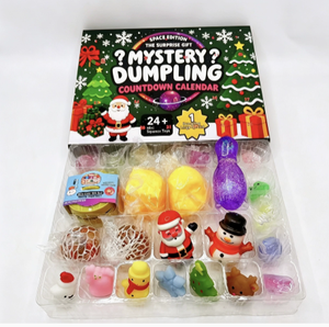 Christmas Countdown <b>Advent</b> <b>Calendar</b> Mystery Dumpling Soft Squeeze Fidget Stress <b>Toys</b> Pack TPE/Silicone Funny Unisex - Product Image 3