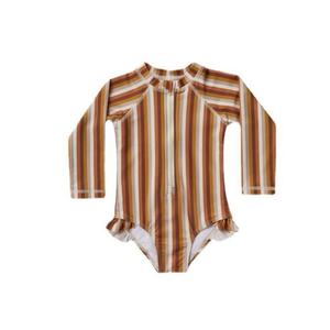 1-12Y Baby Girls Floral Two Piece Long Sleeve Swimsuit <b>Toddler</b> Kids Sunscreen Bikini <b>Suits</b> Swimwear Beachwear - Product Image 5