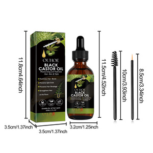 <span class=keywords><strong>Huile</strong></span> de ricin noire OUHOE anti-chute de cheveux, favorisant la <span class=keywords><strong>repousse</strong></span> des cheveux, 60 ml - Product Image 6