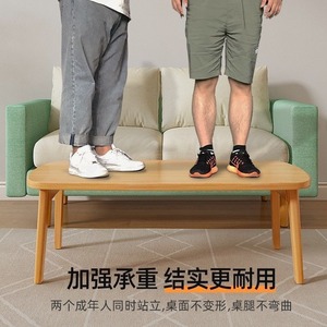 <b>Foldable</b> Coffee <b>Table</b> Solid Wood Simple Design Living Room Home Use Multifunction Low <b>Table</b> Bedroom Small Apartment - Product Image 4