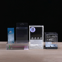 Boîte d'emballage en PET mat imprimée sur mesure, boîte de présentation en plastique transparente pliable pour aliments, café, friandises pour animaux de compagnie
