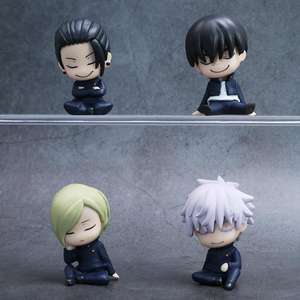 4 pièces/ensemble, nouveaux designs, style japonais, figurines d'action Juju Anime, PVC, Gojo Satoru, Itadori Yuji, figurines d'anime, <span class=keywords><strong>mini</strong></span> figurines - Product Image 5
