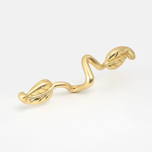 Creative Vintage Drawer Pulls Zinc Alloy Leaf-Shaped Cabinet Wardrobe <strong>Door</strong> Handles <strong>Knobs</strong> - Product Image 6