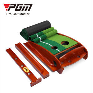 PGM 3M/3.5M गोल्फ डाल चटाई डालने ट्रेनर्स स्वत: वापसी रेल के साथ देवदार की लकड़ी और कृत्रिम मैदान - Product Image 3