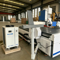 Machine de sablage laser CARE MACHINERY pour le traitement du verre, destinée à la fabrication de portes de douche et de miroirs intelligents