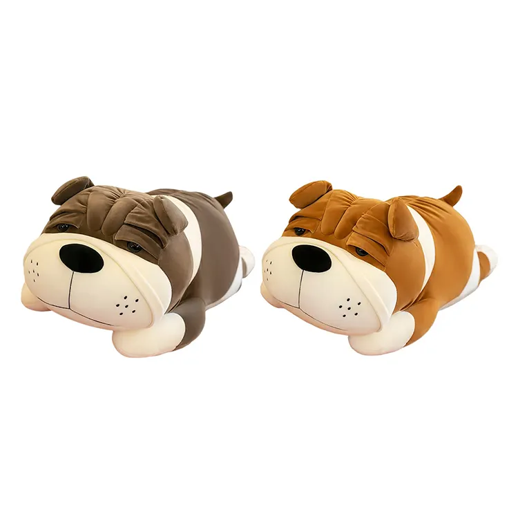 Perro sensorial de peluche de felpa, cojín decorativo de felpa caliente y pesada, OEM