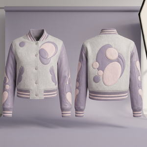 Veste universitaire à boutons pression pour homme, col montant personnalisé, nom et numéro du joueur, grande taille, veste athlétique de campus, fournisseur en gros - Product Image 4