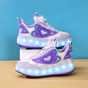 Chaussures de sport pour garçons et filles, nouvelle arrivée, LED, <span class=keywords><strong>4</strong></span> <span class=keywords><strong>roues</strong></span>, patins à roulettes, chaussures de sport pour enfants - Product Image 2