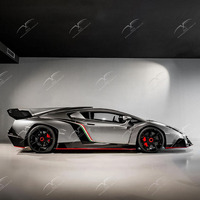 Convient pour Lamborghini Aventado modifié, style Veneno, pare-chocs avant semi-carbone, capots, diffuseur arrière, kit carrosserie, mise à niveau
