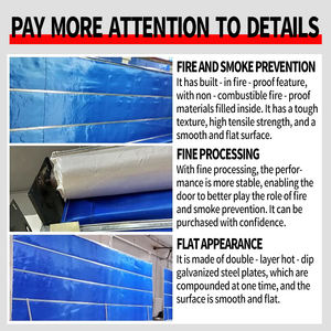 Fournisseur de volets roulants coupe-feu résistants au feu pendant 30, 60, 90 minutes, OEM/ODM, prévention incendie en intérieur, porte en acier à enroulement - Product Image 2